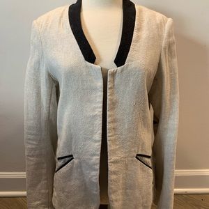 Scotch & Soda Linen Cream Jacket Accent Size L